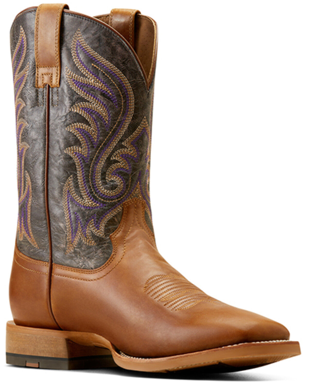 Image #1 - Ariat Men's Cattle Call Performance Western Boots - Broad Square Toe, Brown, hi-res