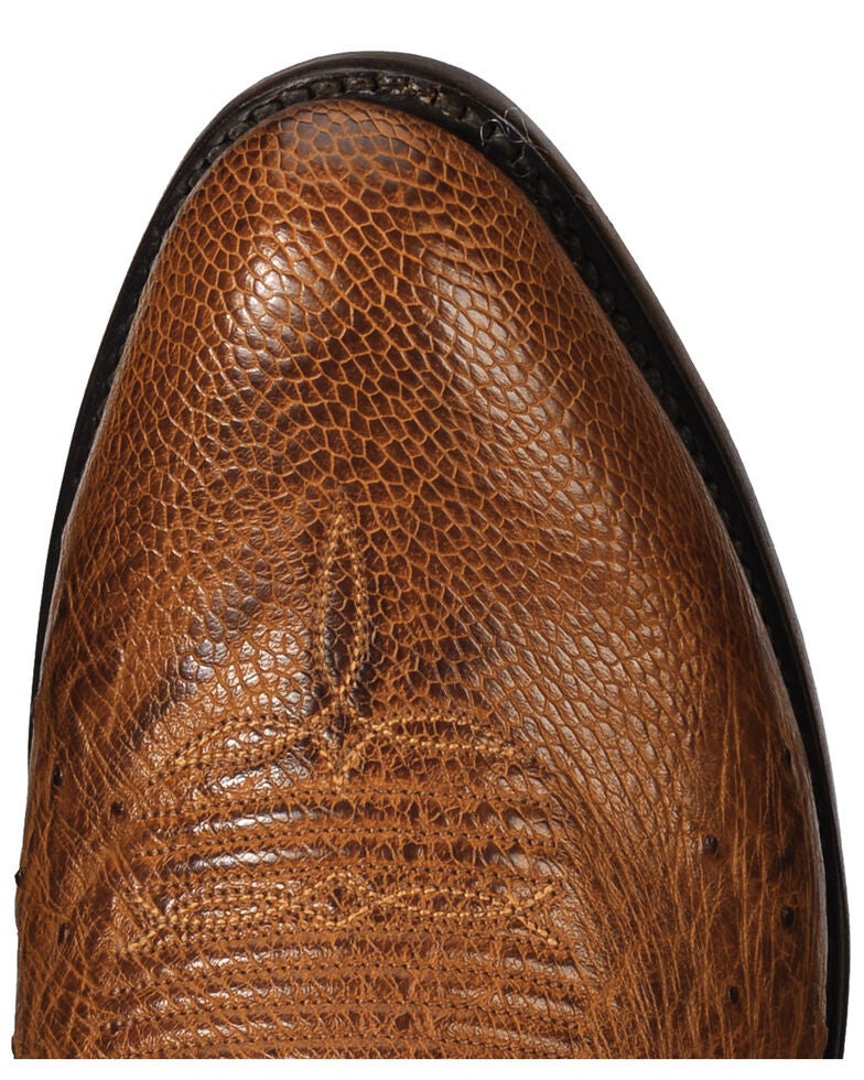 Lucchese Men's Handmade Light Brown Nathan Smooth Ostrich Boots