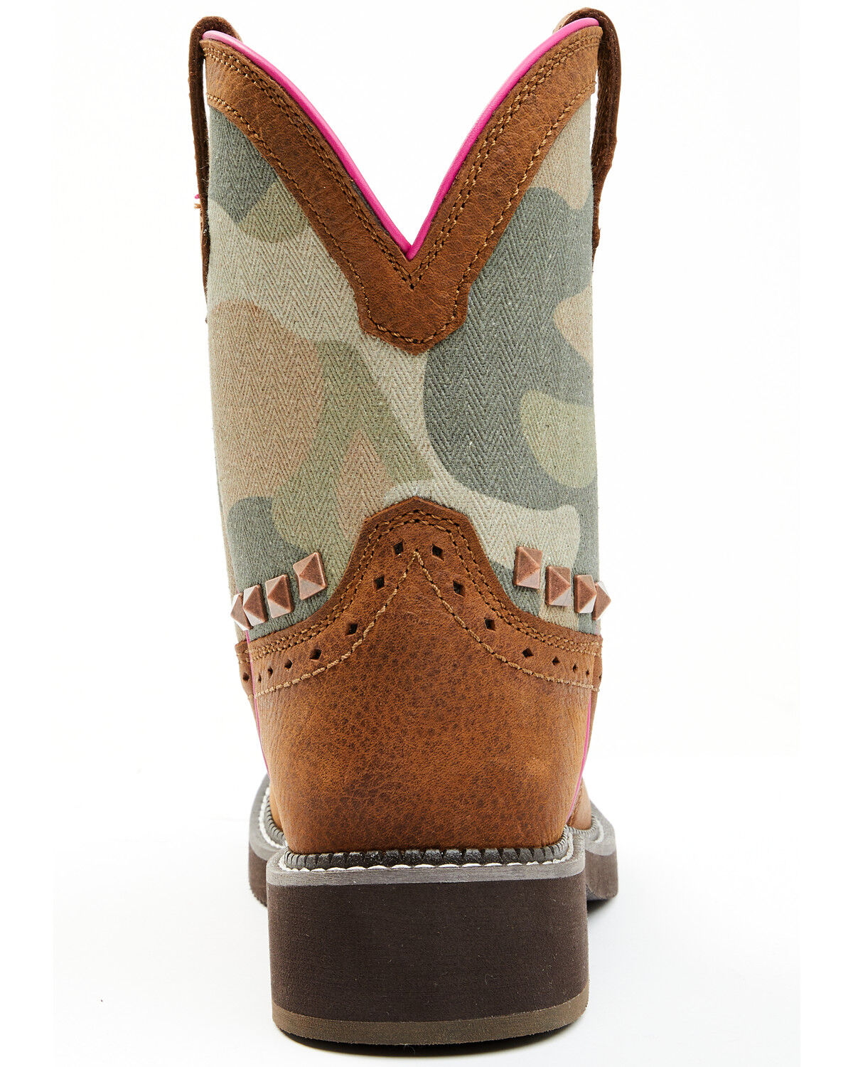 Image #5 - Shyanne Women's Jagger Camo Shaft Leather Western Boots - Wide Round Toe, Camouflage, hi-res