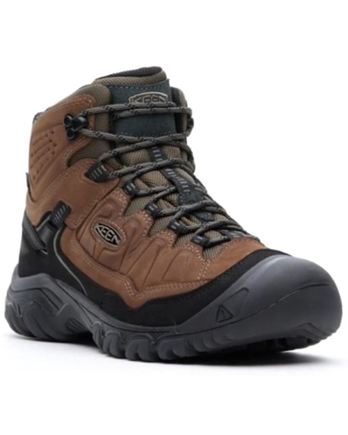 Image #1 - Keen Men's Targhee IV Wide Waterproof Hiking Boots - Soft Toe, Brown, hi-res