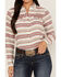 Ariat Women's R.E.A.L. Serape Jacquard Print Long Sleeve Snap Western Shirt, Rose, hi-res