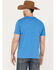 Cinch Men's Logo Short Sleeve Graphic  T-Shirt, Heather Blue, hi-res
