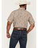Image #4 - Gibson Trading Co Men's Throwback Energy Paisley Print Short Sleeve Snap Western Shirt, Cream, hi-res