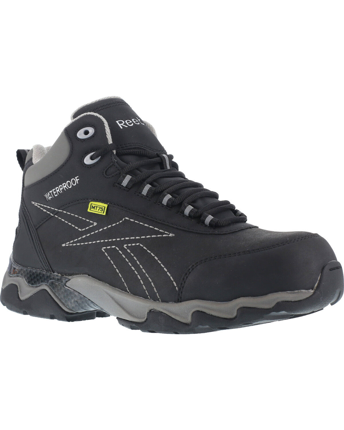 Image #1 - Reebok Women's Beamer Waterproof Athletic Met Guard Hiker Boots - Composite Toe, Black, hi-res