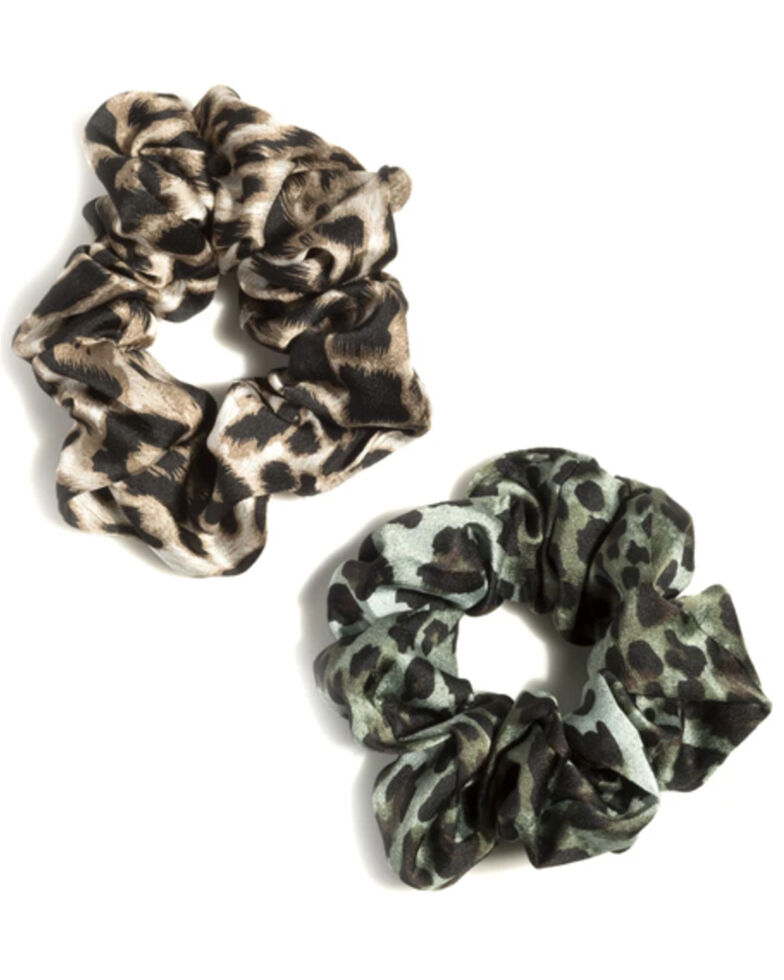 Shiraleah Women's Multi-Colored Leopard Scrunchie Set, Multi, hi-res