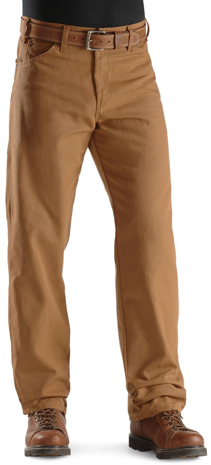 Image #2 - Dickies Duck Twill Work Pants - Big & Tall, Brown Duck, hi-res