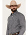 Image #2 - Rough Stock by Panhandle Men's Paisley Geo Print Long Sleeve Western Pearl Snap Shirt, , hi-res