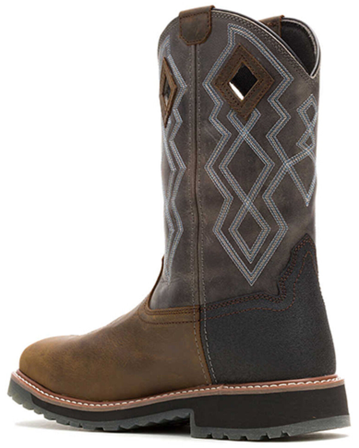 Image #3 - Wolverine Men's Rancher Pro Waterproof Pull-On Work Boots - Nano Composite Toe, Grey, hi-res