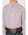 Image #3 - Ariat Boys' Merrick Print Classic Fit Long Sleeve Button Down Western Shirt, Light Purple, hi-res