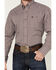 Image #3 - Wrangler Men's Classics Plaid Print Long Sleeve Button-Down Western Shirt - Big, Burgundy, hi-res