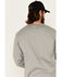 Ariat Men's FR Logo Crew Neck Long Sleeve Shirt, Grey, hi-res