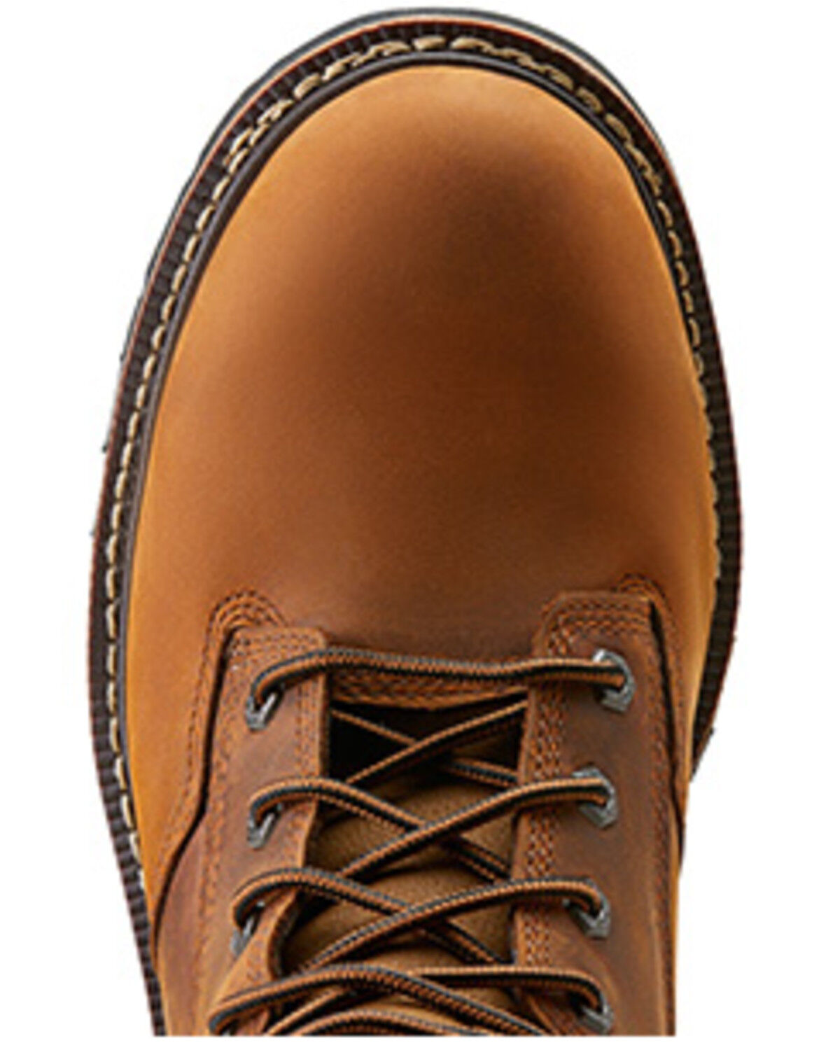 Image #4 - Ariat Men's 8" Logger Shock Shield Waterproof Work Boots - Soft Toe, Brown, hi-res