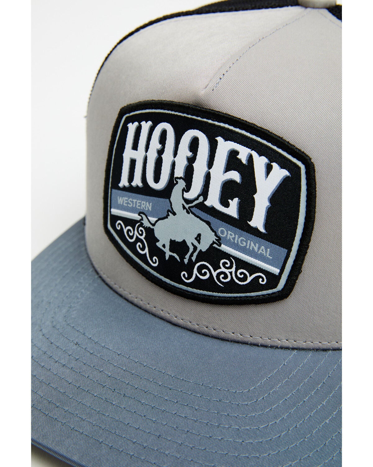 Image #2 - Hooey Men's Salado Logo Trucker Cap, Black/grey, hi-res