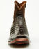 Image #4 - Corral Men's Exotic Caiman Western Booties - Square Toe, Chocolate, hi-res