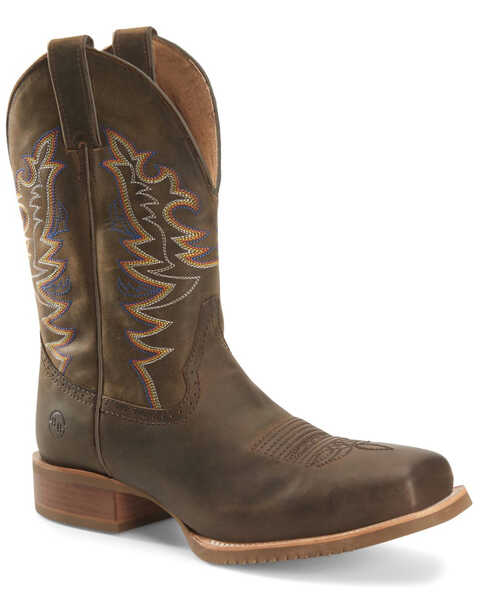 Double H Men's Orin Western Boots - Broad Square Toe, Tan, hi-res