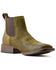 Image #1 - Ariat Men's Booker Ultra Suede Western Boots - Broad Square Toe, Green, hi-res