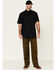 Image #2 - Ariat Men's Black Tek Solid Button Short Sleeve Western Shirt , Black, hi-res