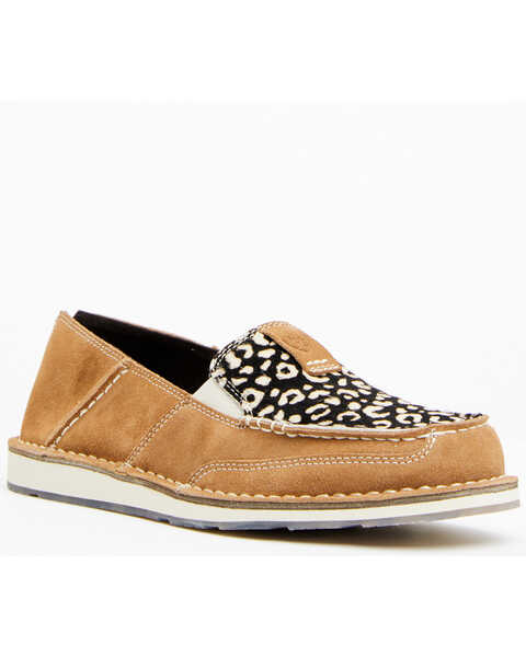 Image #1 - Ariat Women's Cheetah Print Cruiser Shoes - Moc Toe , Brown, hi-res
