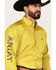 Image #2 - Ariat Men's Team Logo Twill Long Sleeve Button-Down Western Shirt, Yellow, hi-res