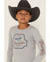 Image #2 - Wrangler Boys' Logo Long Sleeve Graphic T-Shirt, Grey, hi-res