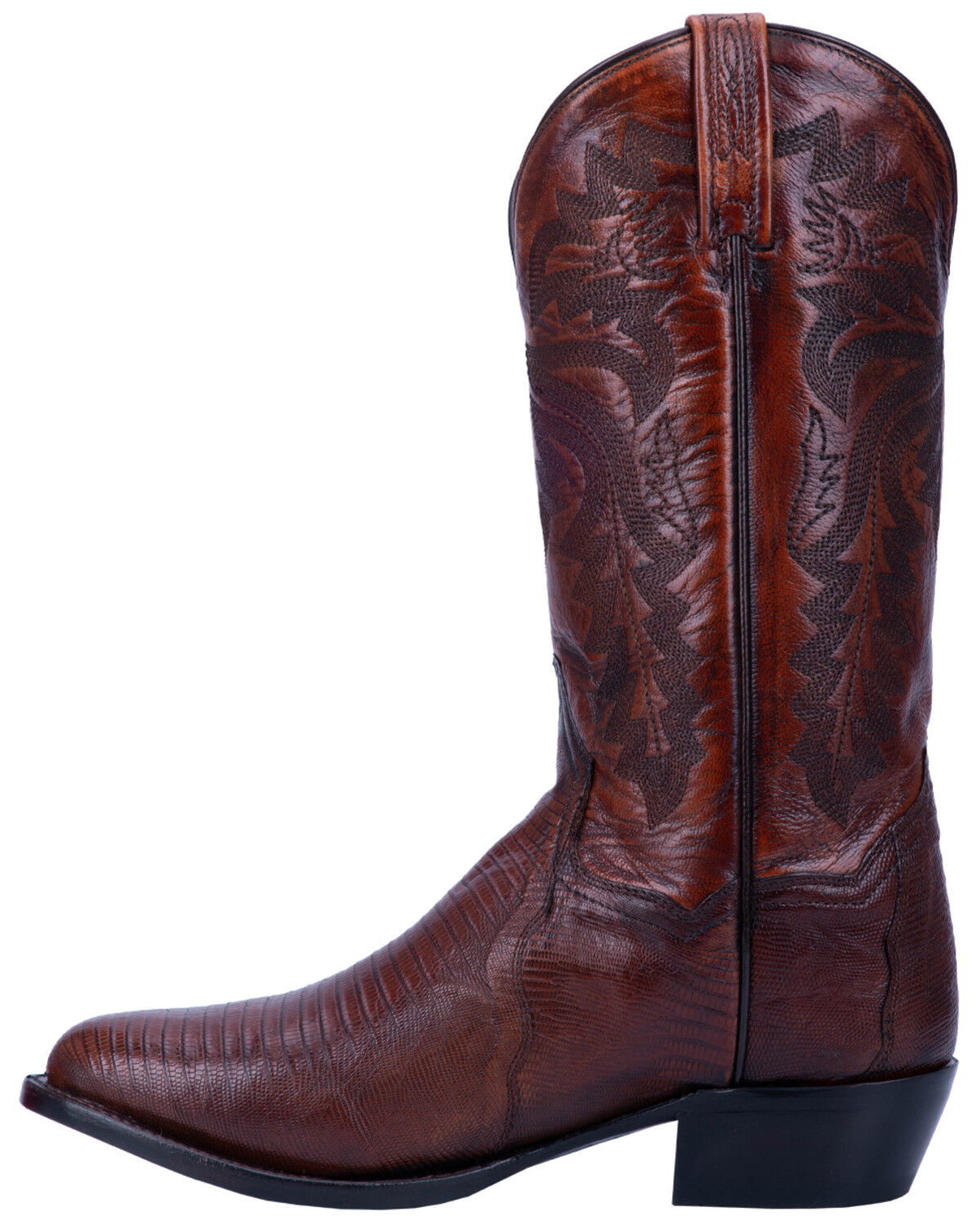 Image #3 - Dan Post Men's Winston Exotic Lizard Western Boots - Round Toe, Brown, hi-res