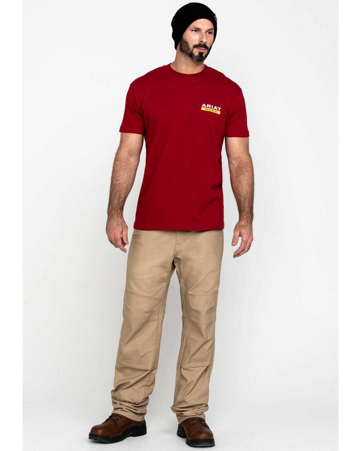 Image #6 - Ariat Men's Rebar Cotton Strong Roughneck Graphic Work T-Shirt, Red, hi-res