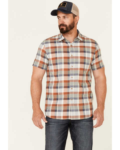Image #1 - Pendleton Men's Truman Large Multi Plaid Print Short Sleeve Button Down Western Shirt , Multi, hi-res