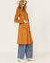 Shyanne Women's Faux Suede Crochet Duster Jacket, Caramel, hi-res