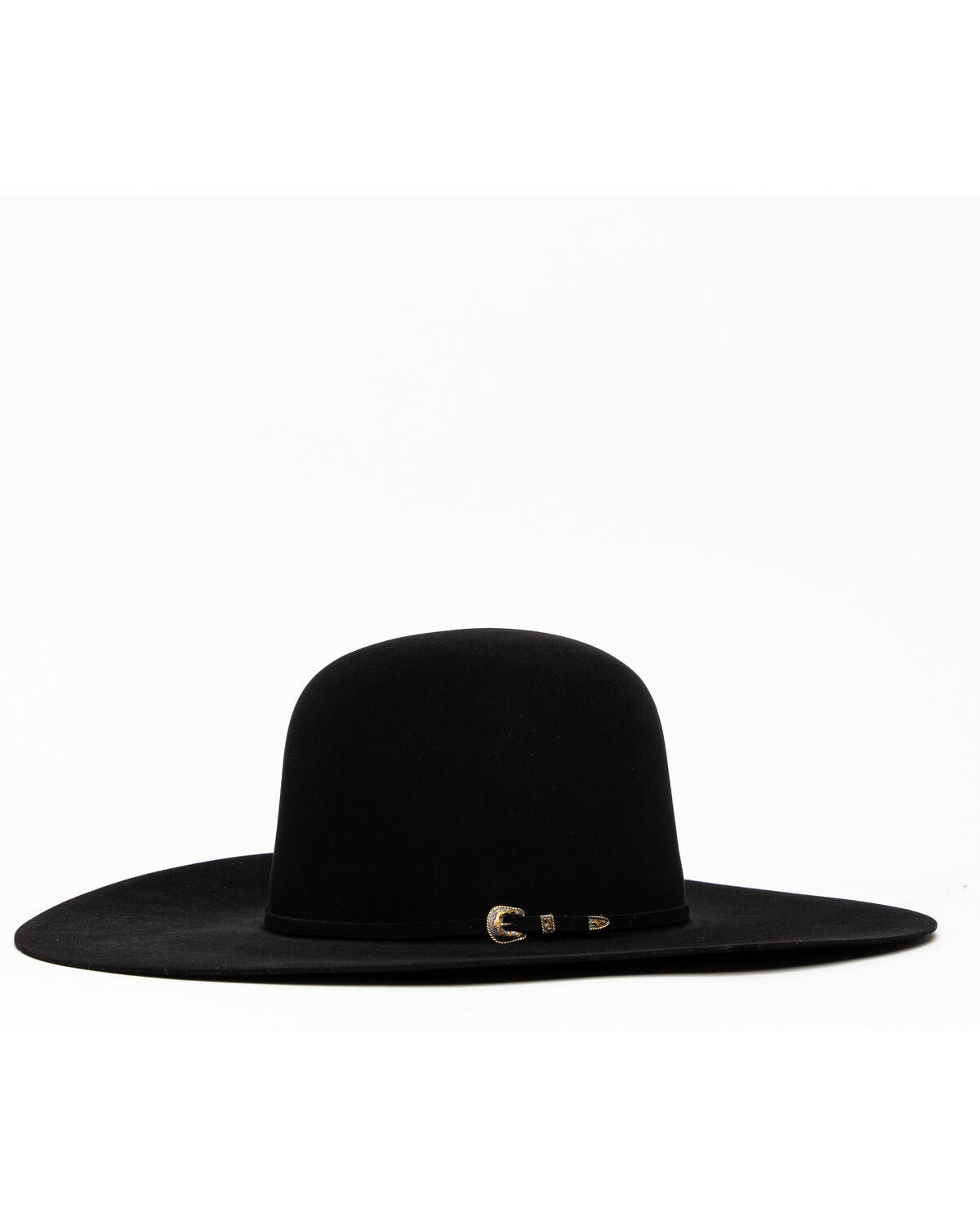black flat cowboy hat