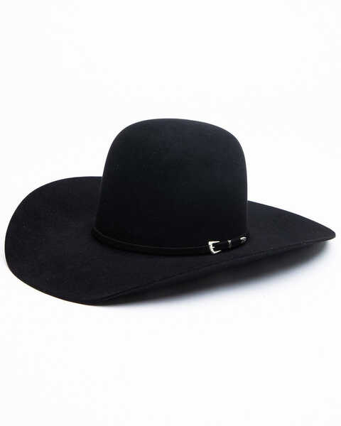 Rodeo King Bullrider 5X Felt Cowboy Hat, Black, hi-res