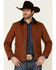 Image #2 - Pendleton Men's Whiskey Carson City Canvas Zip-Front Barn Coat, Cognac, hi-res