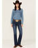 Image #1 - Wrangler Women's Willow Medium Wash Mid Rise Ultimate Riding Bootcut Jeans, Medium Wash, hi-res