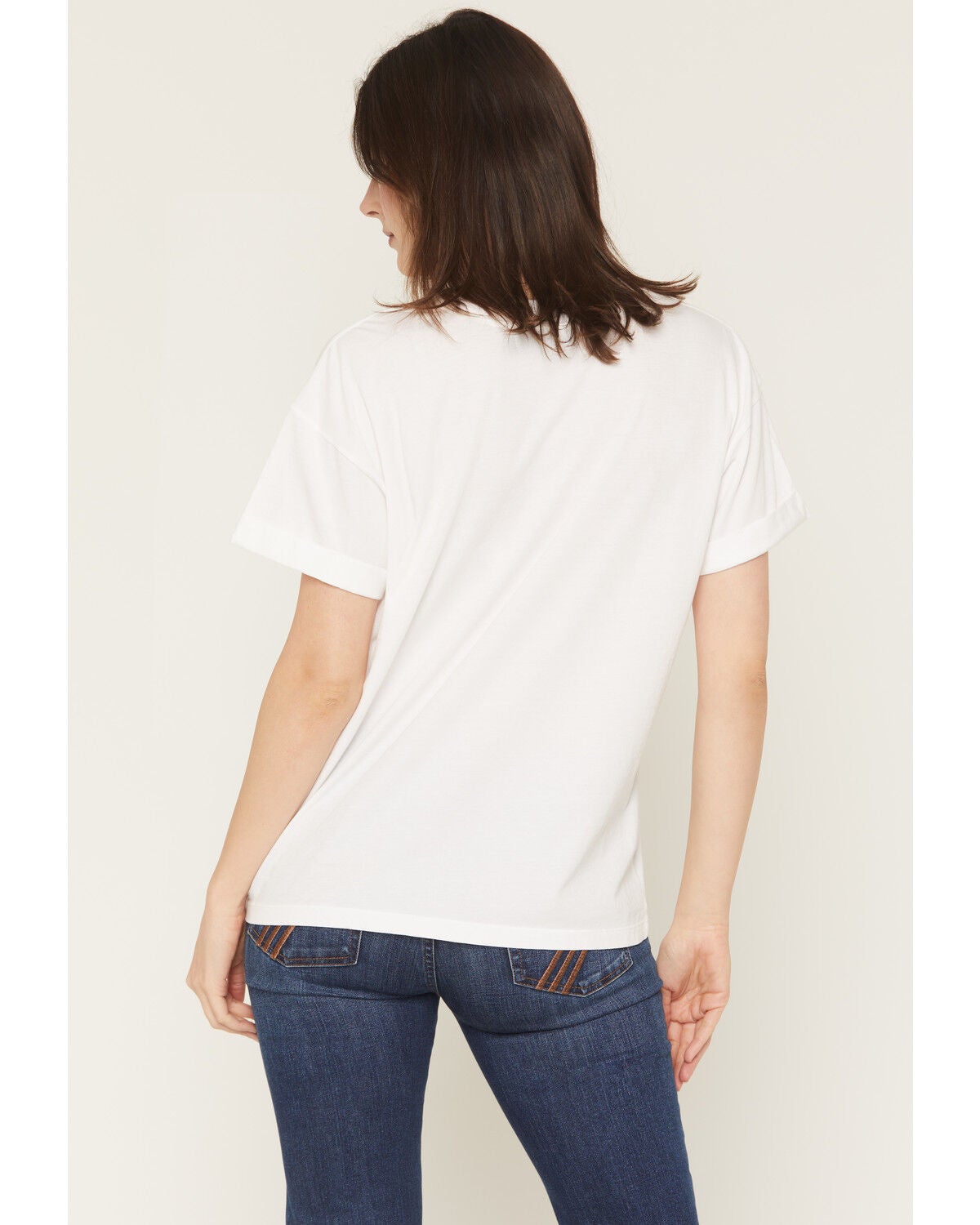 Image #4 - Girl Dangerous Women's Houston Rodeo Short Sleeve Graphic Tee, White, hi-res