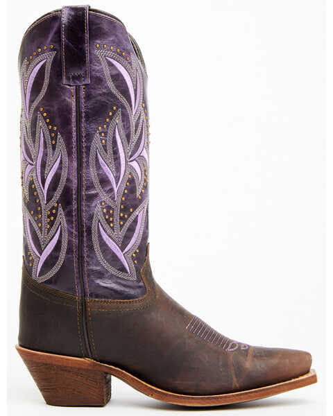 Image #2 - Laredo Women's Larissa Performance Western Boots - Snip Toe , Purple, hi-res