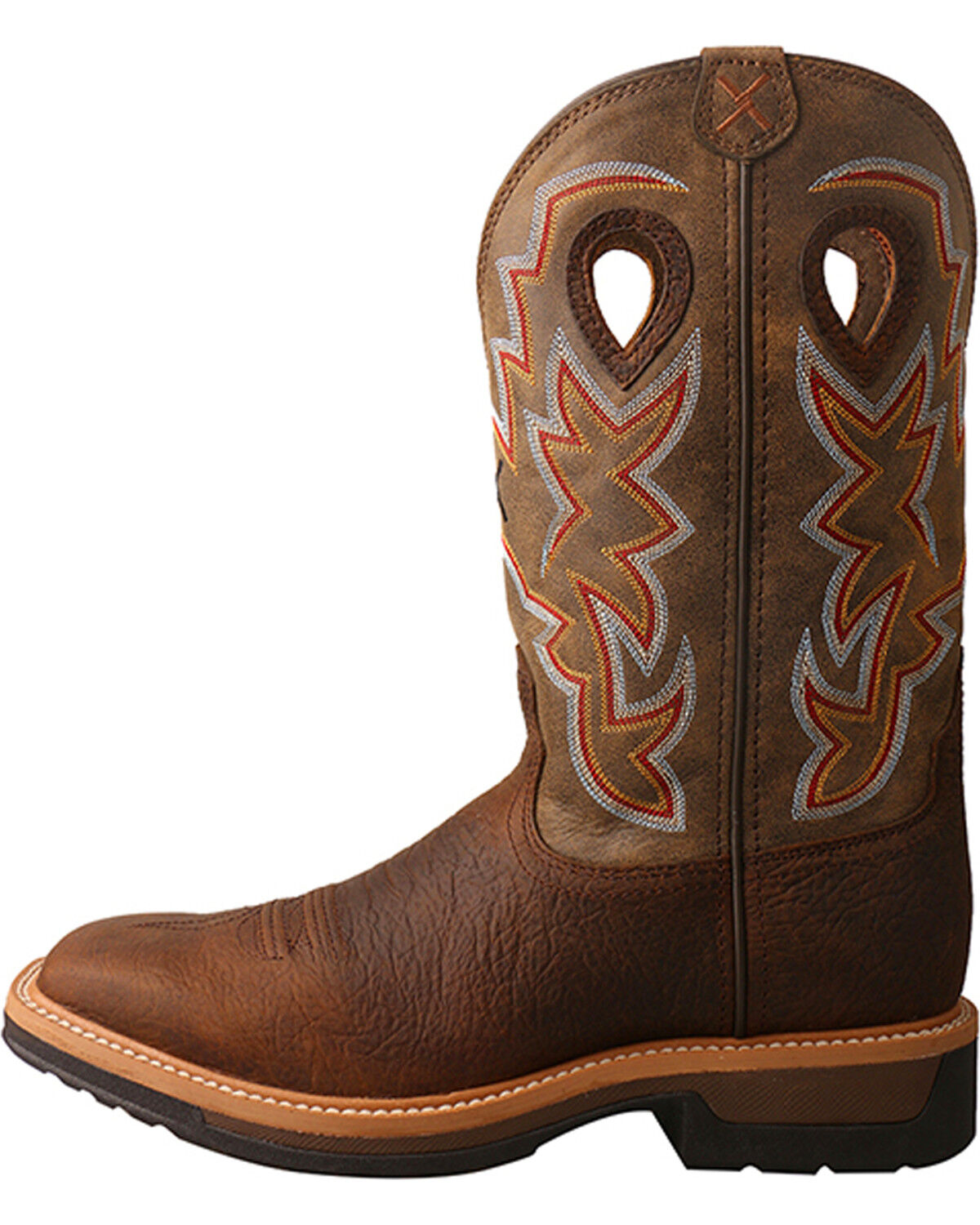 Twisted X Mens Lite Cowboy Pebble Work Boot 