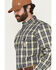 Image #2 - Carhartt Men's FR Force Rugged Flex® Plaid Print Long Sleeve Button-Down Work Shirt, Navy, hi-res