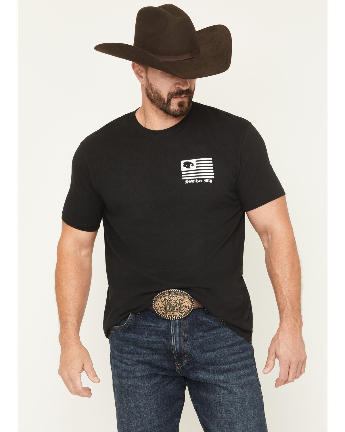 Image #2 - Howitzer Men's Find The Light Short Sleeve Graphic T-Shirt, Black, hi-res