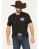 Image #2 - Howitzer Men's Find The Light Short Sleeve Graphic T-Shirt, Black, hi-res