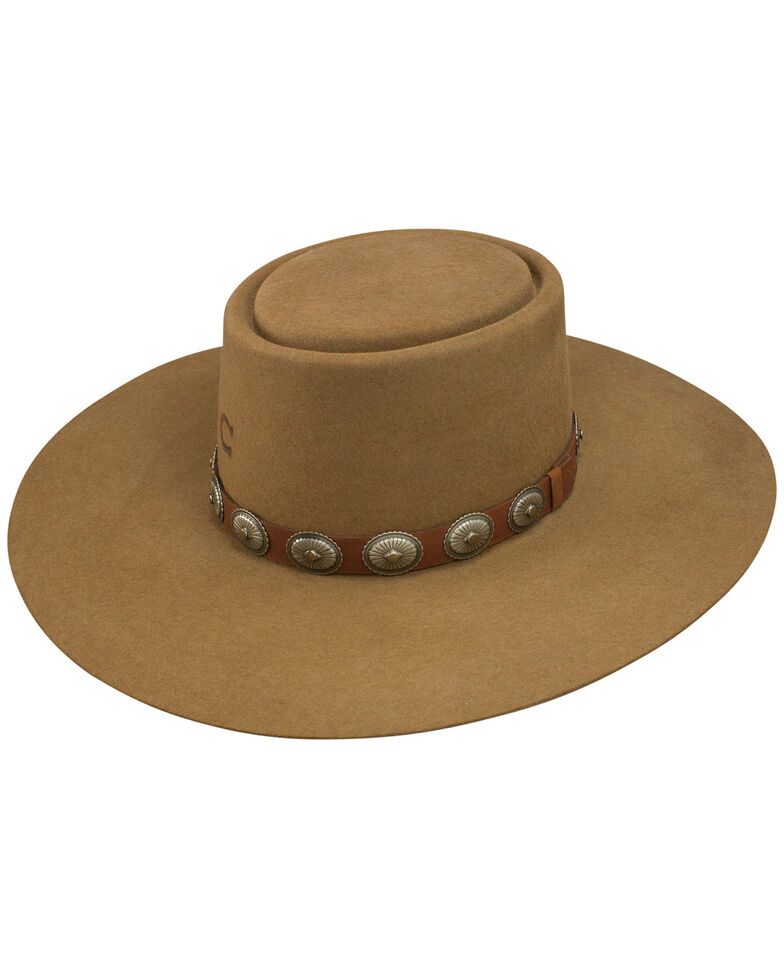 Charlie 1 Horse Women's High Desert Wool Felt Western Hat, Pecan, hi-res