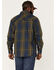 Image #4 - Resistol Men's Longmont Large Plaid Button Down Western Shirt, Olive, hi-res