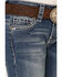 Shyanne Girls' Medium Wash Embroidered Star Pocket Embroidered Star Pocket Regular Bootcut Jeans - Little, Blue, hi-res