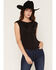Image #1 - Originality Women's Boat Neck Empire Seam Top, Black, hi-res