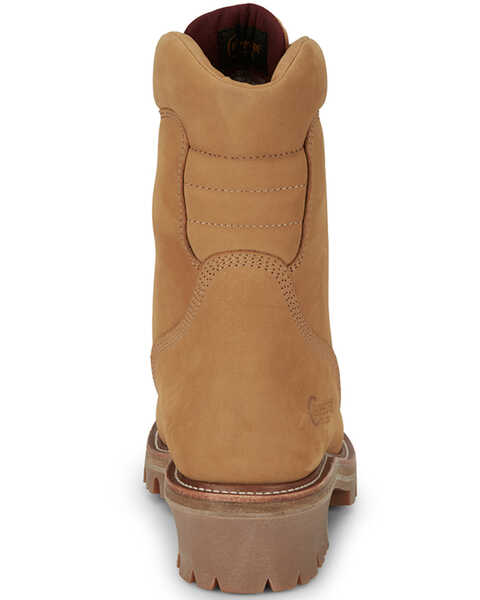 Image #5 - Chippewa Men's 9" Super DNA Lace-Up Waterproof Work Boots - Steel Toe, Wheat, hi-res