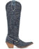 Image #2 - Dingo Women's Honkytonk Honey Tall Denim Boots - Snip Toe, Blue, hi-res