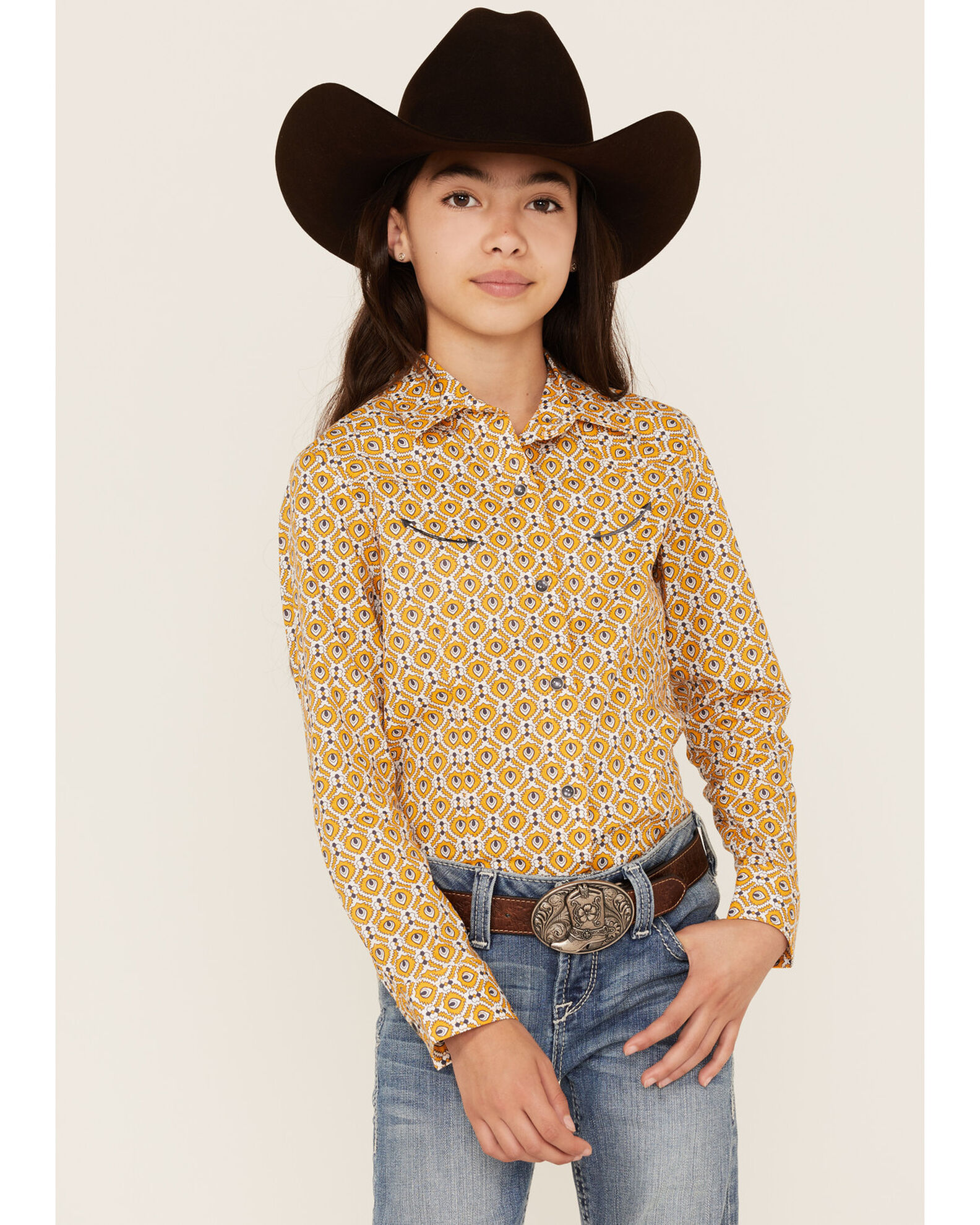 Yellow on sale cowgirl shirt