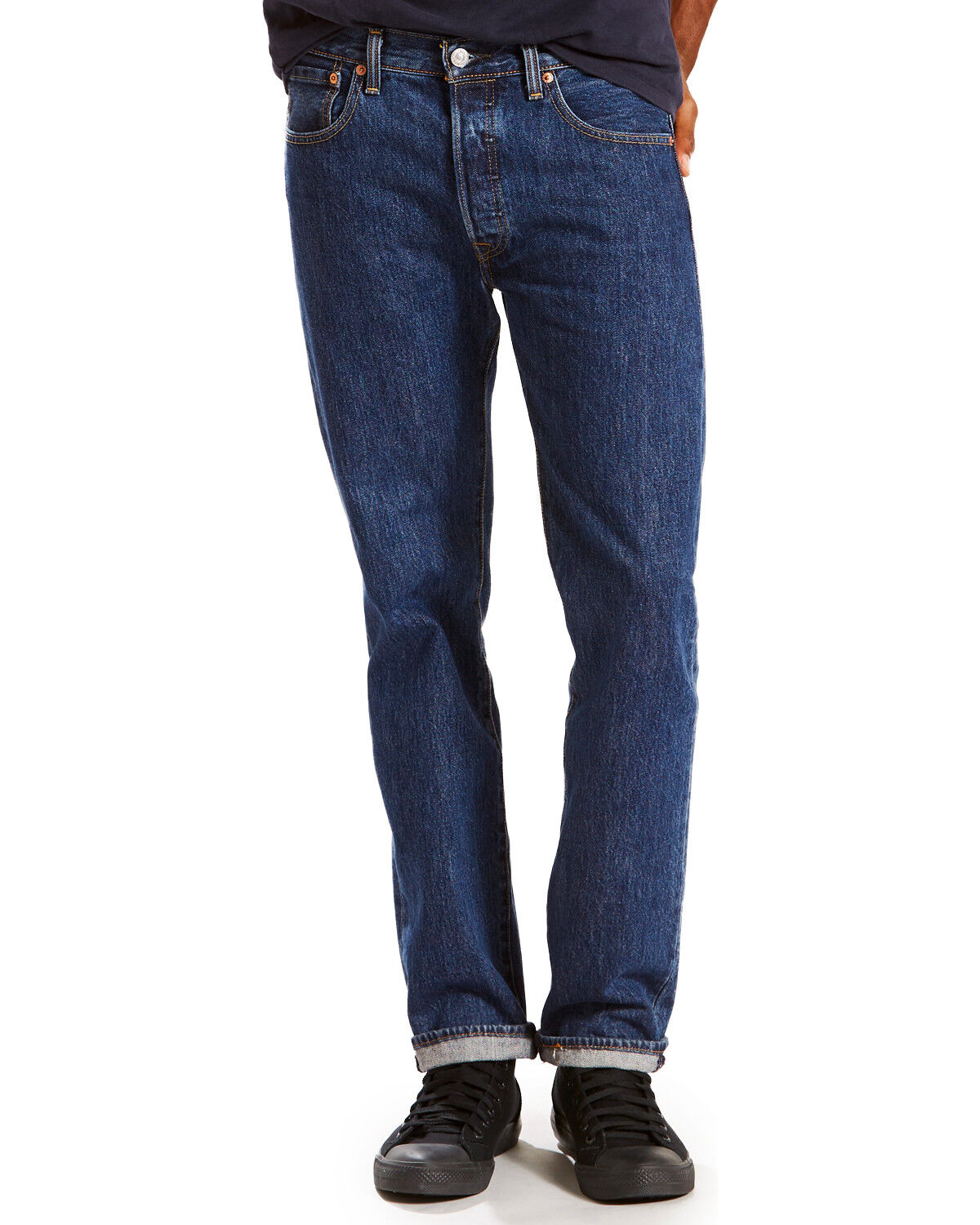 levi 501 dark blue jeans