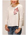 Image #1 - Roper Women's Waffle-Slub Knit Top, Cream, hi-res