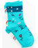 Image #2 - Shyanne Girls' Rainbow 2-Pack Crew Socks, Multi, hi-res