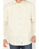 Image #3 - Resistol Men's Aspen Solid Button Down Western Shirt, Cream, hi-res