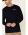 Image #3 - Wrangler FR Men's Flag Back Graphic Long Sleeve Work T-Shirt - Big, Navy, hi-res